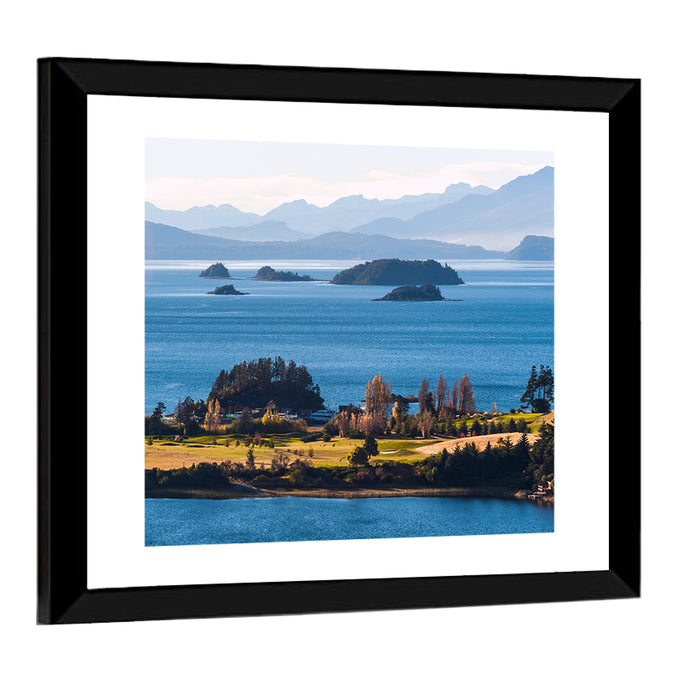 Nahuel Huapi Lake Golden Hour Wall Art as a framed print
