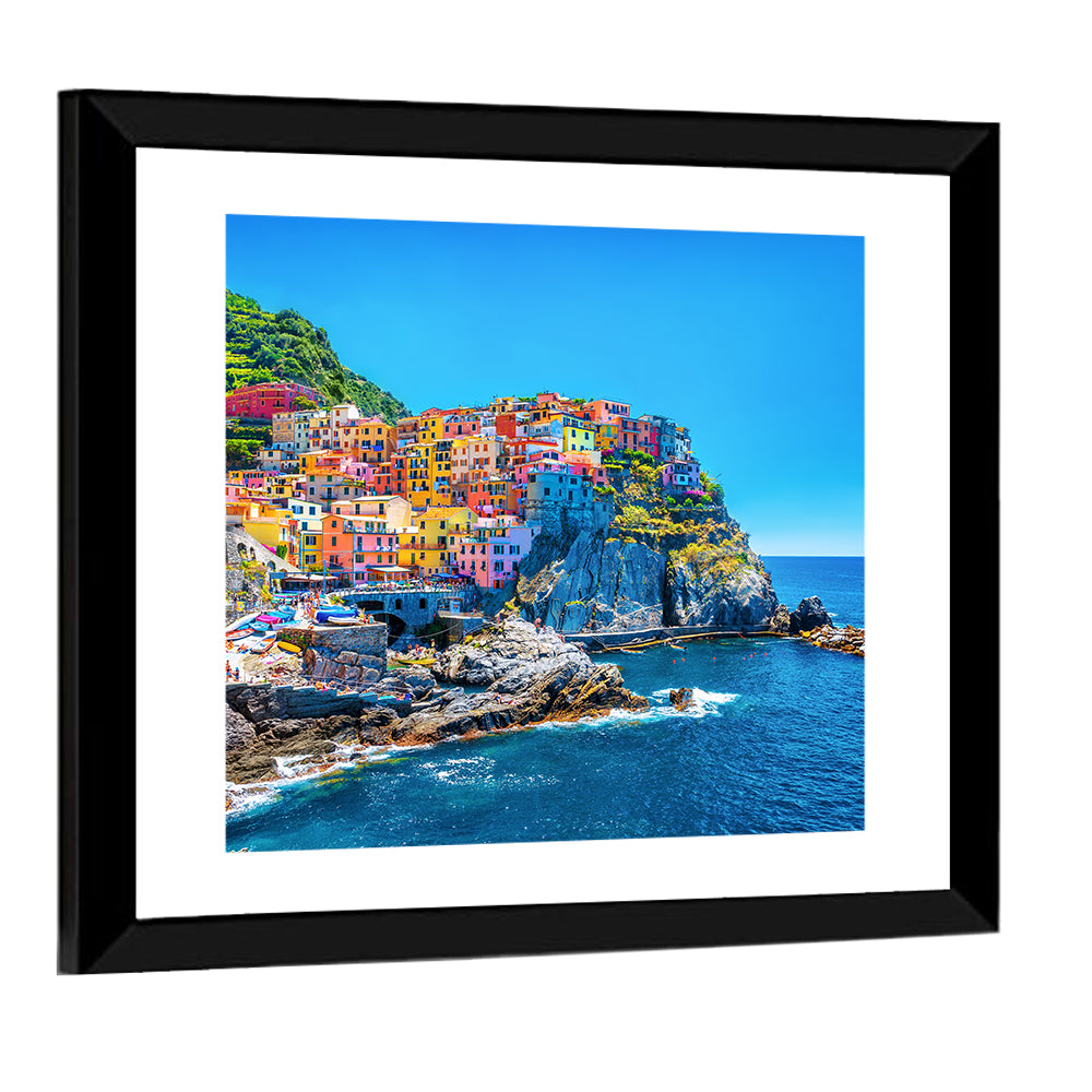 Manarola Cliffside Village Wall Art