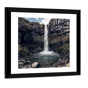 Svartifoss Black Waterfall Wall Art