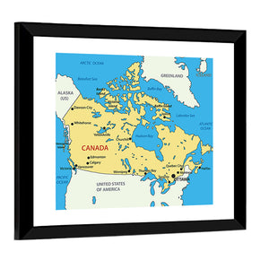 Canada Map Wall Art