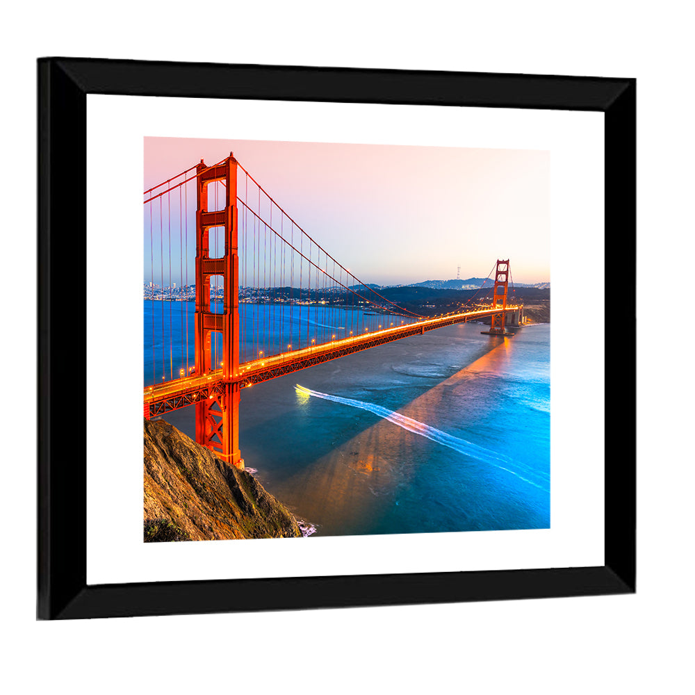 Golden Gate Bridge at Dusk Wall Art