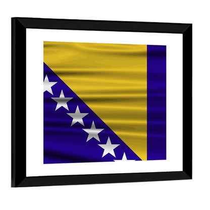 Flag Of Bosnia & Herzegovina Wall Art