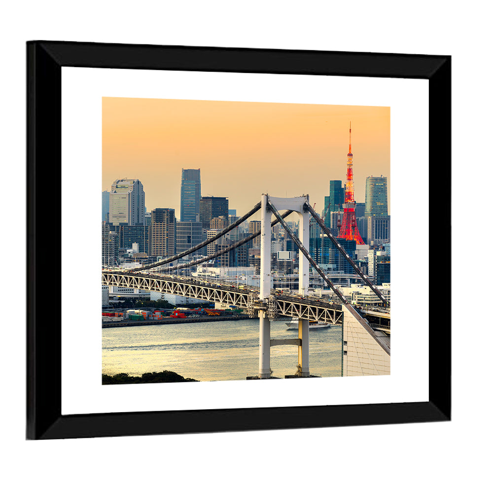 Tokyo Tower & Rainbow Bridge Wall Art