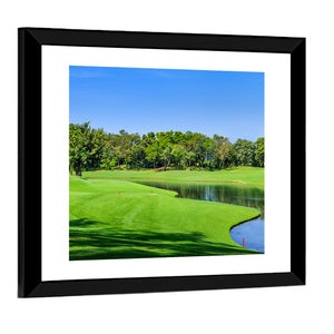 Green Golf Course Thailand Wall Art