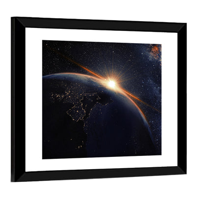 Sunrise Seen From Space Wall Art