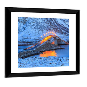 Bridge In Lofoten Islands Wall Art