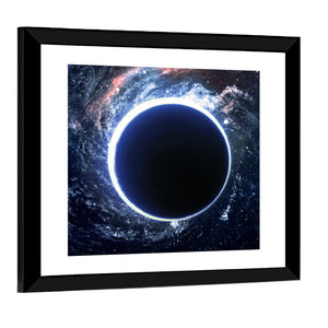 Black Hole Nebula In Deep Space Wall Art