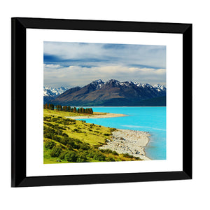 Mount Cook & Pukaki Lake In New Zealand Wall Art