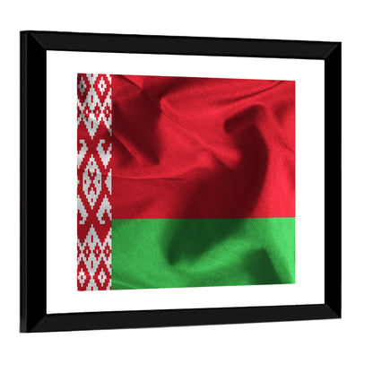 Waving Flag Of Belarus Wall Art