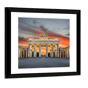 Brandenburg Gate In Berlin Wall Art