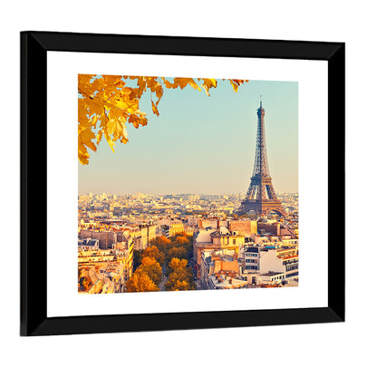 Eiffel Tower At Sunset Wall Art