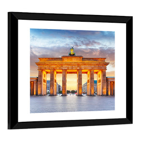 Brandenburg Gate At Night Wall Art