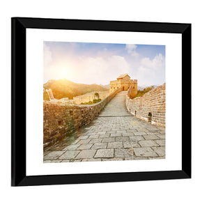 The Great Wall In The Sunset Wall Art