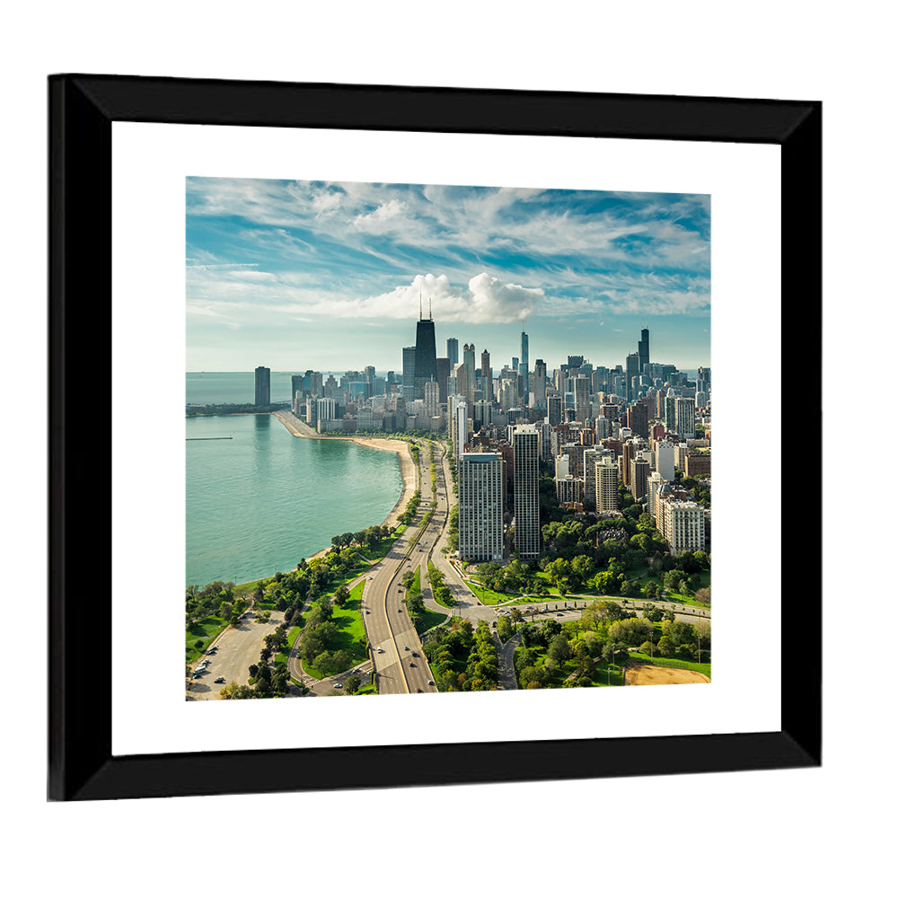 Chicago Lakefront Skyline Wall Art