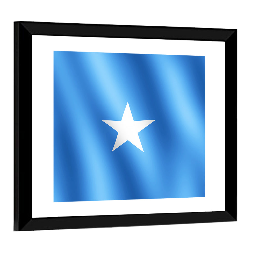 Somalia Flag with Five-pointed Star Wall Art