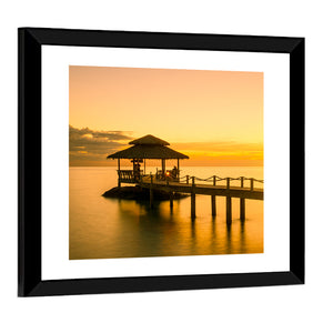 Wooden Pier In Phuket Thailand Wall Art