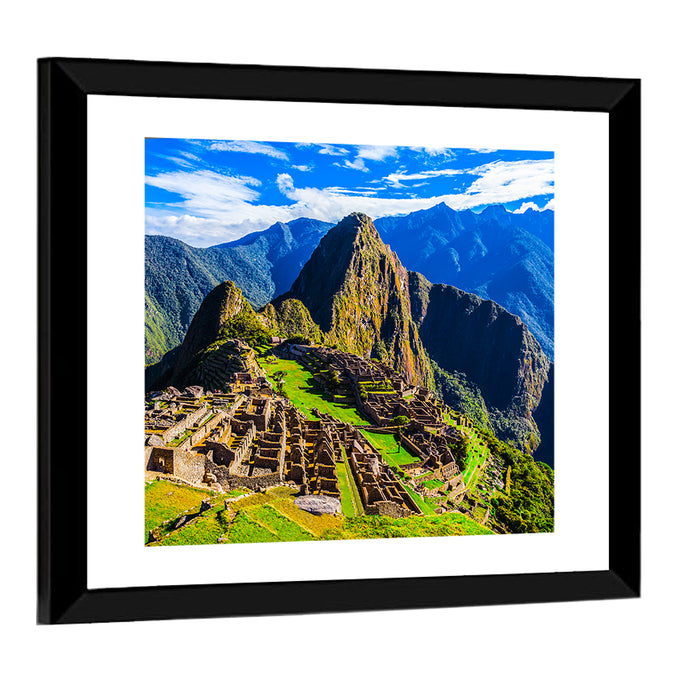 Machu Picchu Heritage Wall Art as a framed print