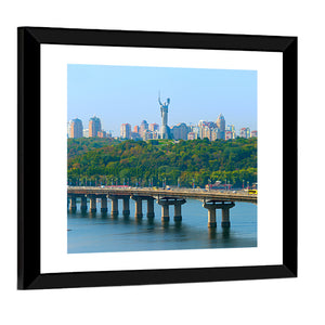 Paton Bridge Over River Dnieper Wall Art