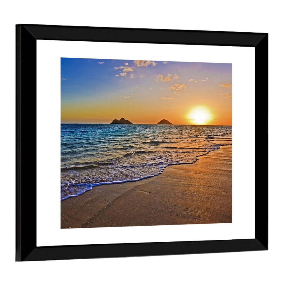 Lanikai Sunrise Over Mokulua Islands Wall Art