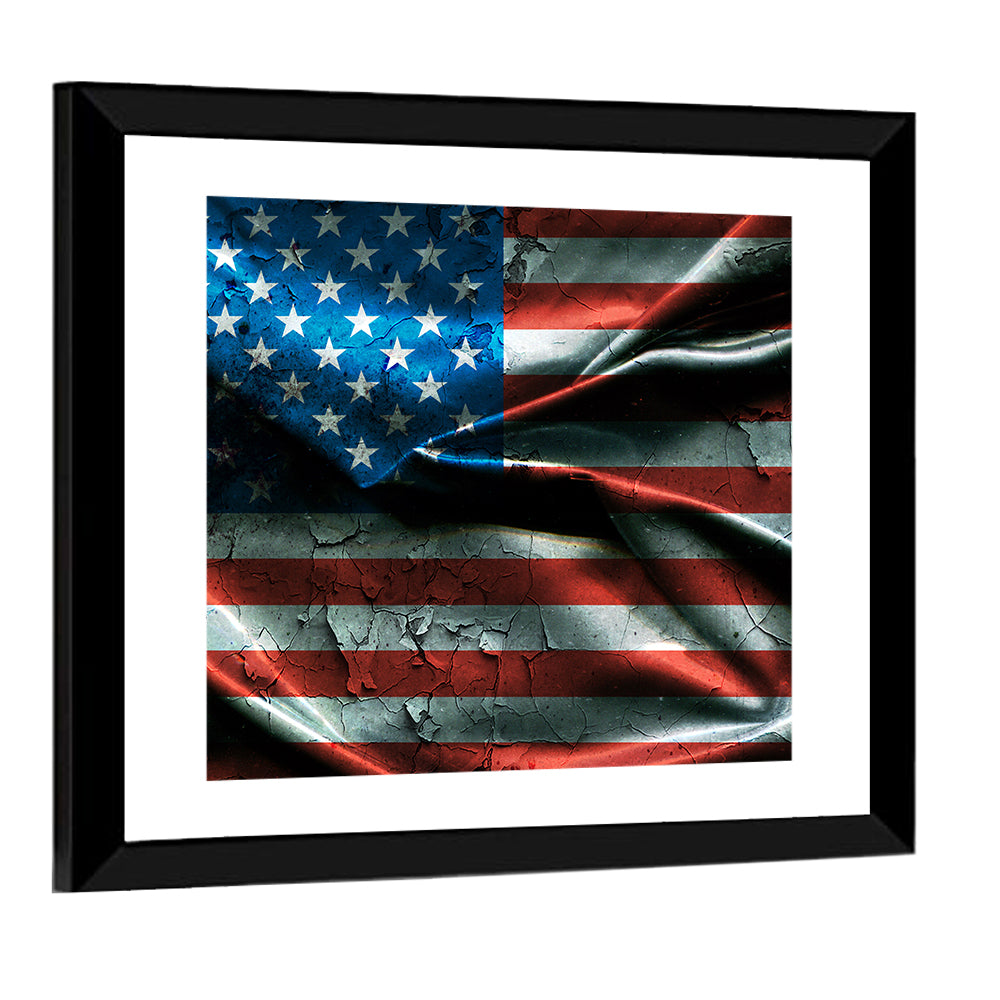 Distressed American Flag Wall Art