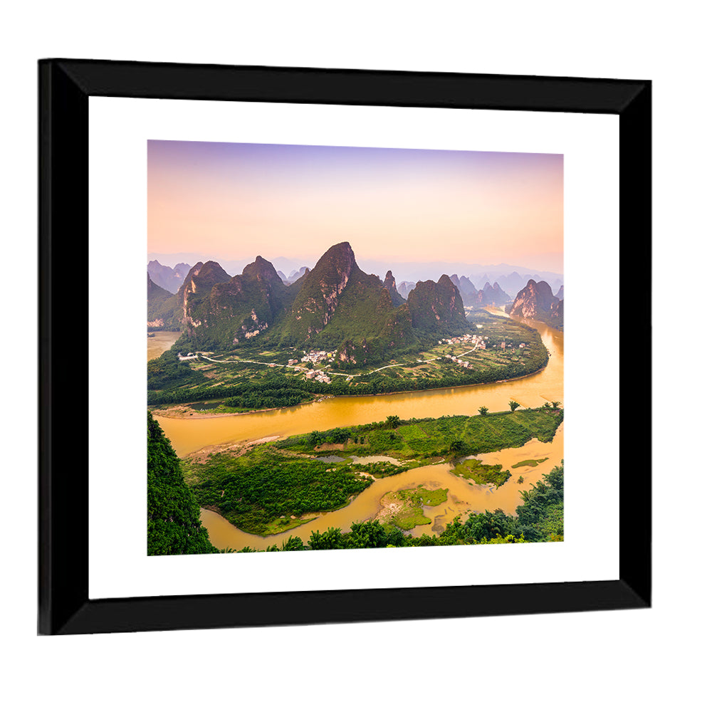 Xingping Karst Mountains Wall Art