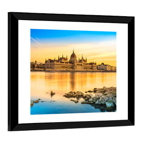 Budapest Parliament At Sunset Wall Art