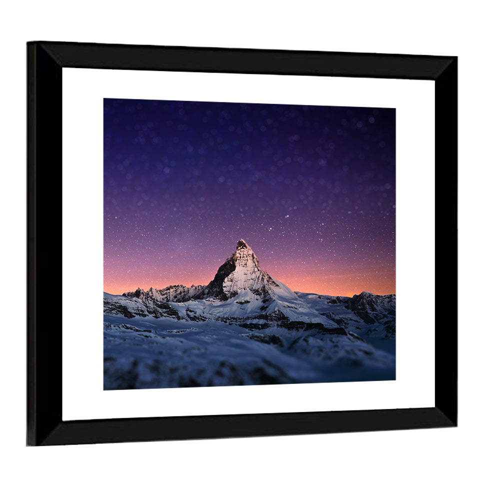 Matterhorn Nightscape Wall Art