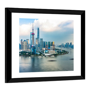 Spectacular Views Of The Bund in Shanghai Wall Art