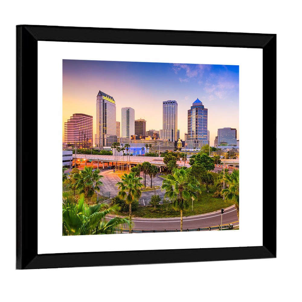 Tampa Downtown Skyline Florida Wall Art