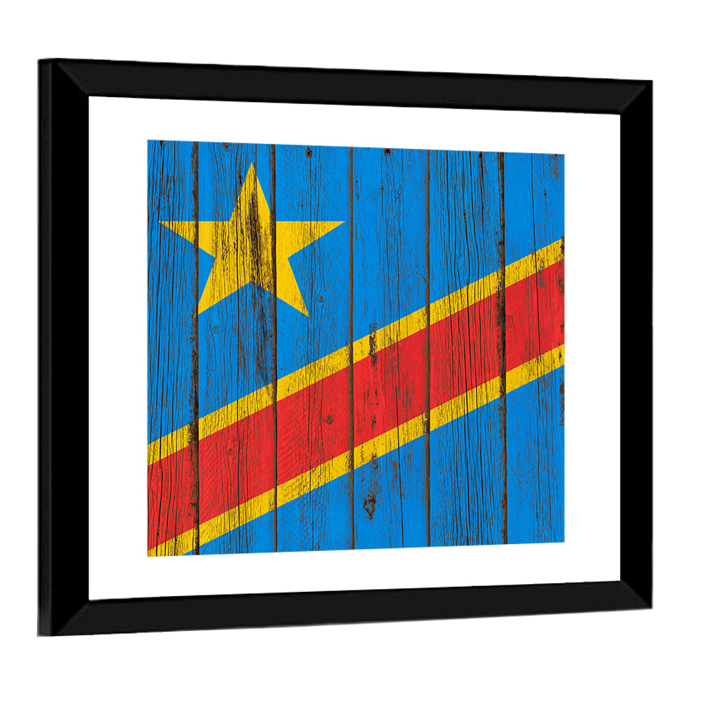 Democratic Republic of the Congo Flag Wall Art