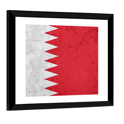 Flag Of Bahrain Wall Art