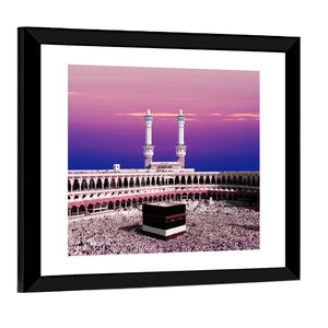 Holy Kaaba During Twilight Wall Art