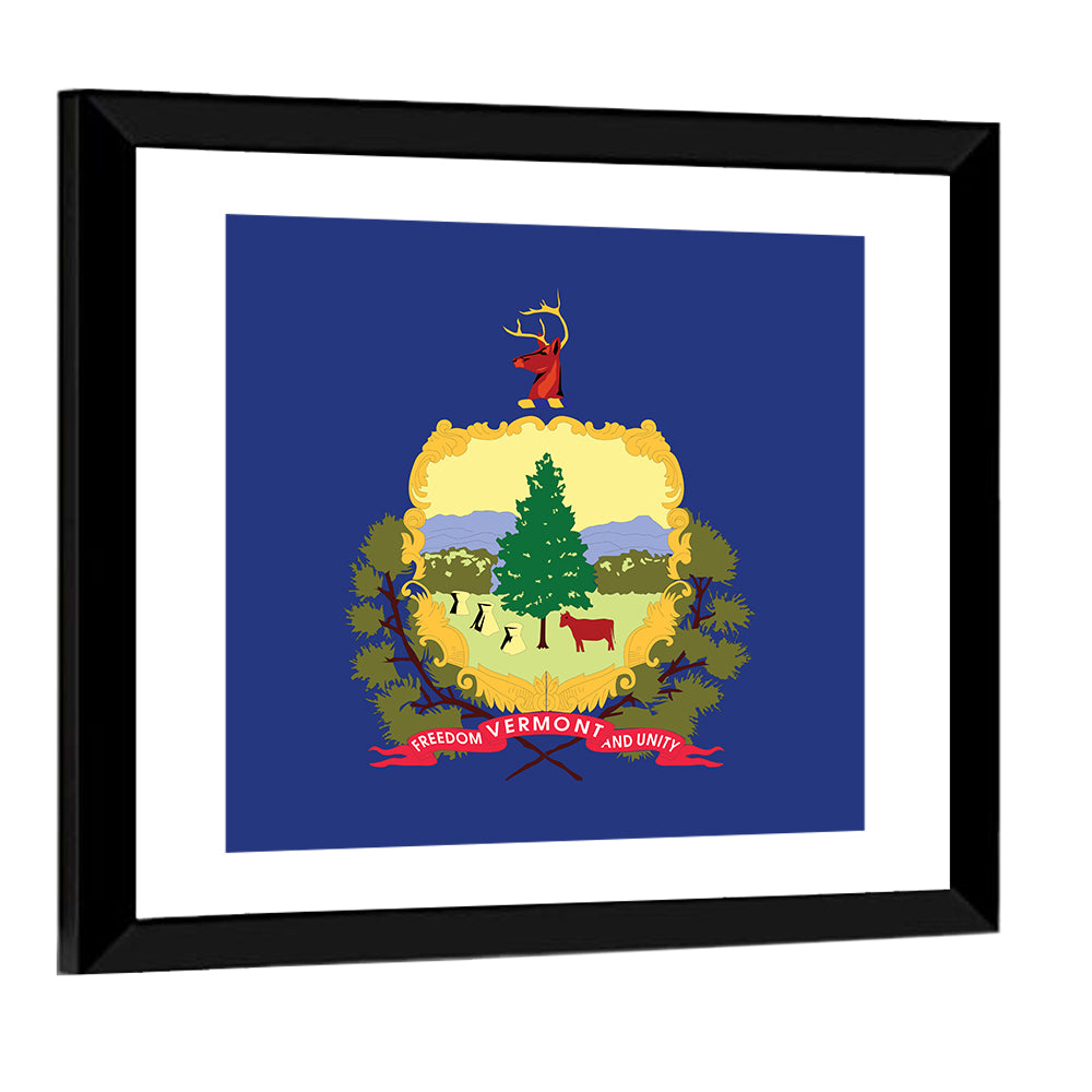 Vermont State Flag Wall Art