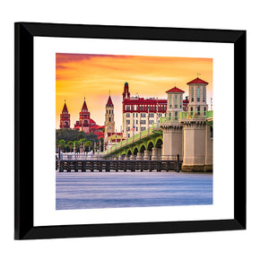 Saint Augustine & Bridge Of Lions Wall Art