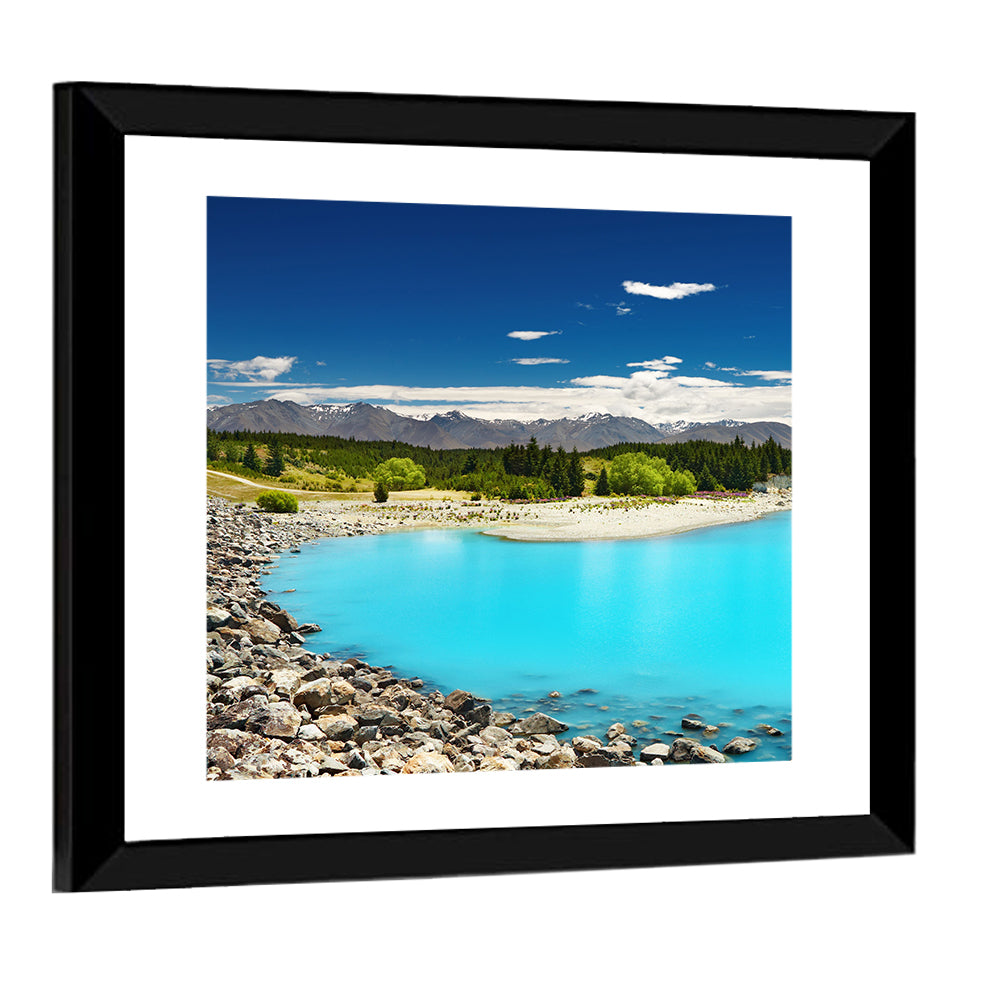 Lake Pukaki Turquoise Vista Wall Art