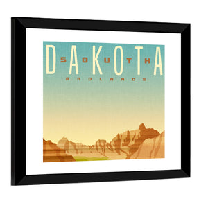 South Dakota Travel Sticker Wall Art