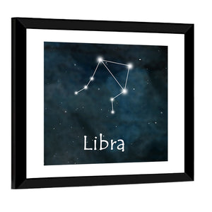 Libra Horoscope Constellation Wall Art