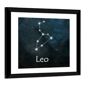 Leo Horoscope Constellation Wall Art