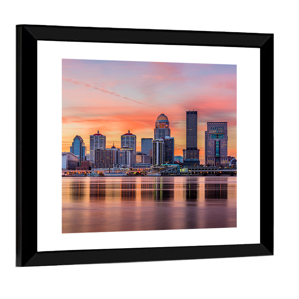 Louisville Skyline at Sunset Wall Art