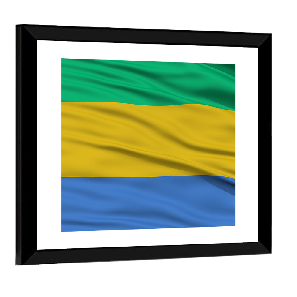 Gabon National Flag Wall Art