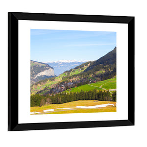 Jungfrau Mountain With Snow & Mountain Wall Art