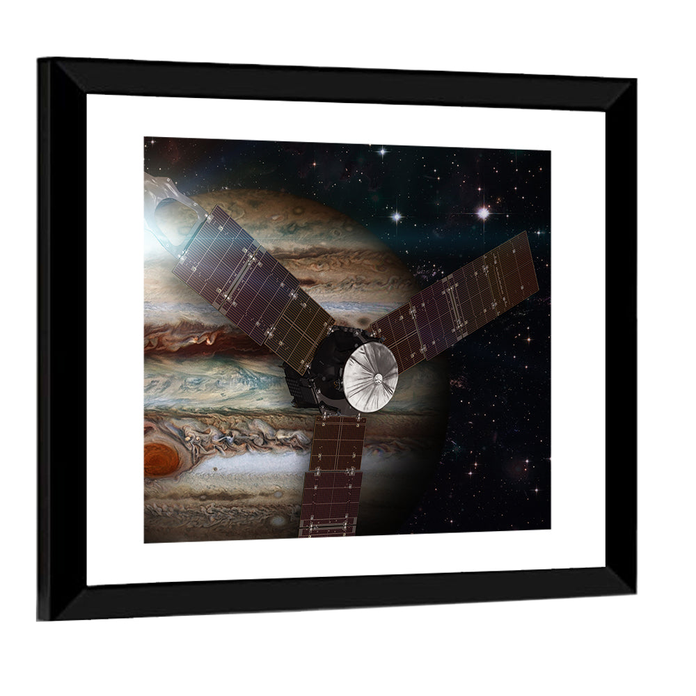 Juno Spacecraft Over Jupiter Wall Art