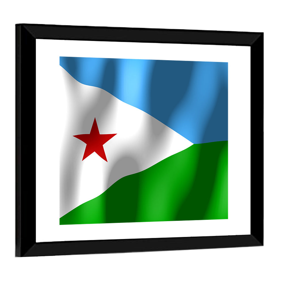 Flag of Djibouti Wall Art