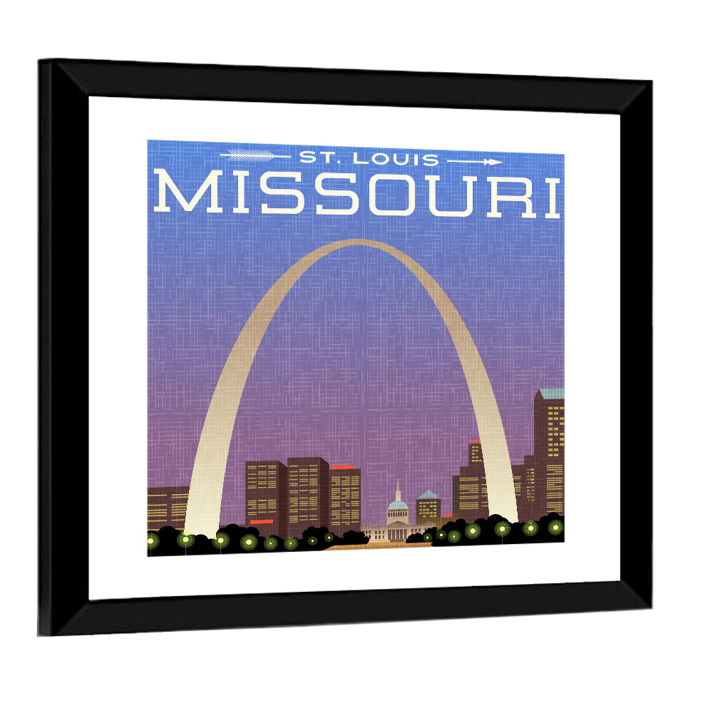 Missouri Travel Poster Wall Art