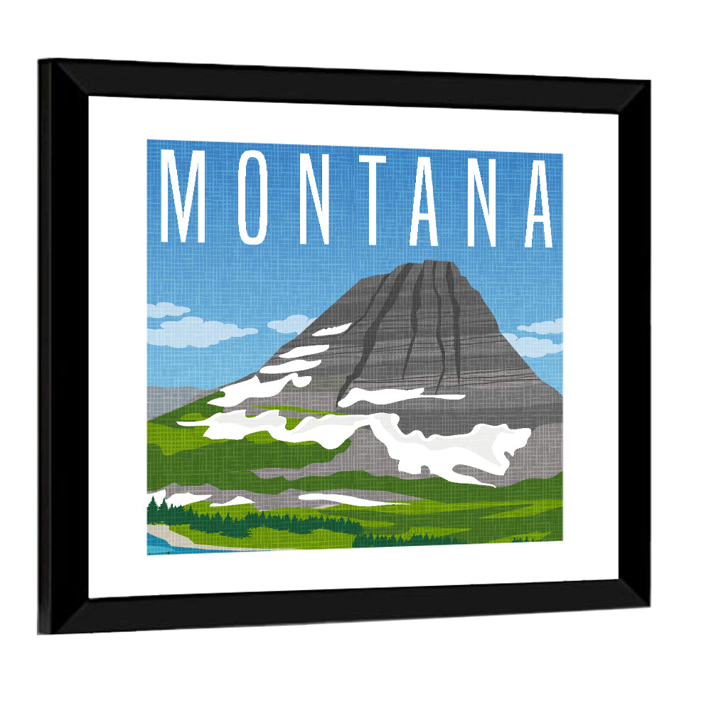 Montana Mountain Wall Art