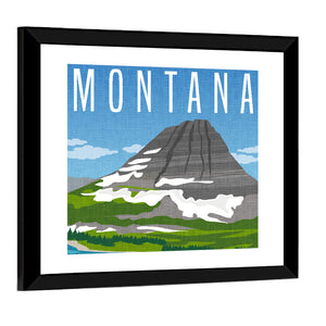 Montana Travel Poster Wall Art