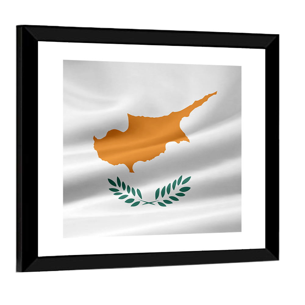 Cyprus Flag Emblem Wall Art