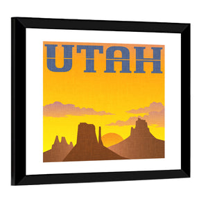 Utah Travel Poster Wall Art