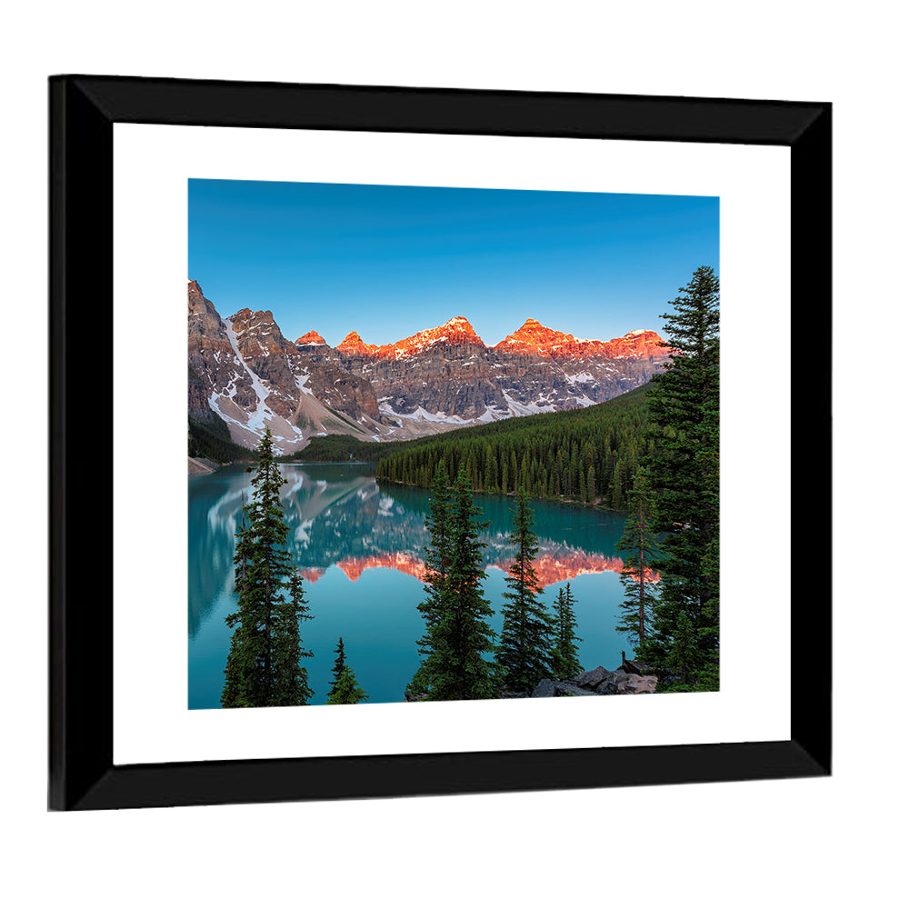 Sunrise at Moraine Lake Wall Art