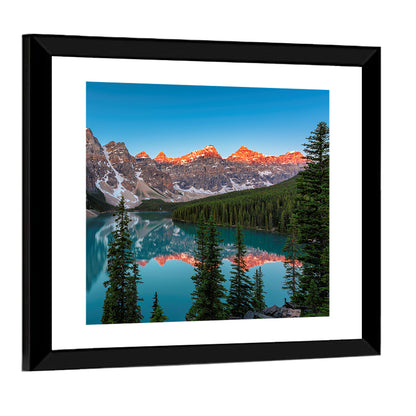 Sunrise At Moraine Lake Wall Art